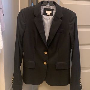 Jcrew black wool blazer